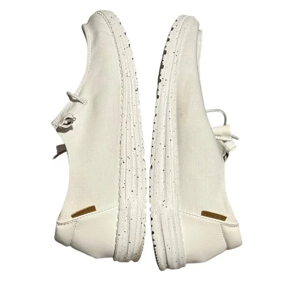 Hey Dude Wendy Shoe Coconut Milk Women's 10 White Casual Comfy Loafers Summer - Picture 3 of 9